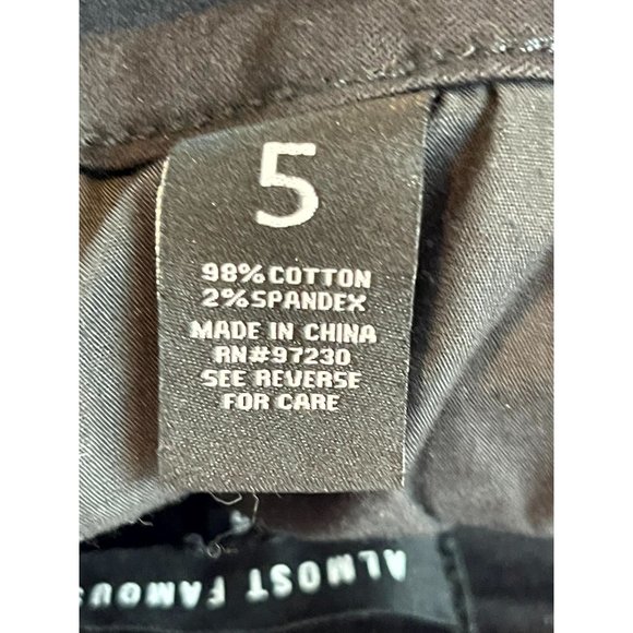 Almost Famous Womens Skinny Jeans Distressed Rupa426x-Gyr Stretch Black Size 5 - Picture 9 of 10